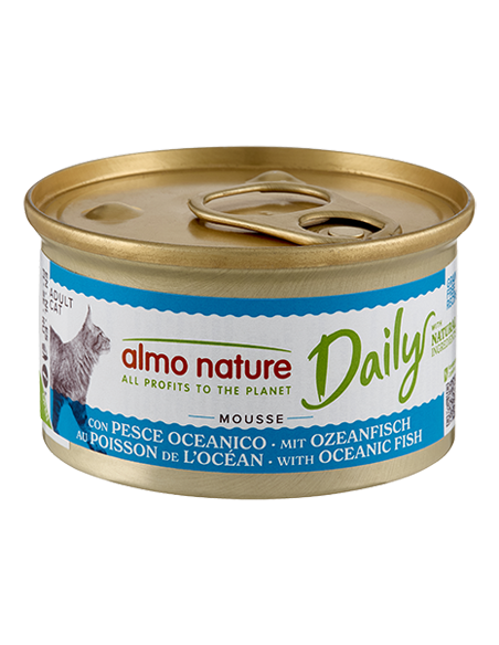 Almo Daily Menu Mousse con pesce oceanico gr 85. Cibo Umido per gatti