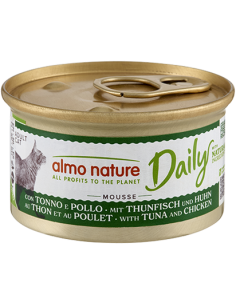 Almo Daily Menu Mousse con tonno e pollo gr 85. Cibo Umido per gatti