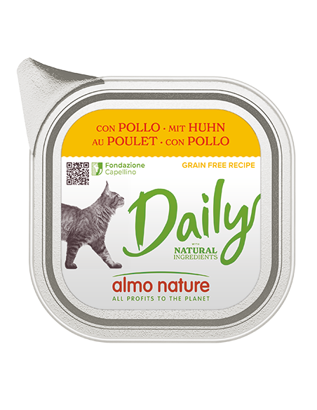 Almo Daily Menu' Con pollo gr 100. Cibo Umido Per gatti