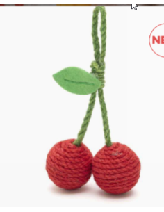 Gioco Ciliegie in Sisal. Giochi per gatti 2