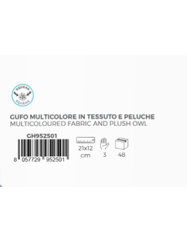 Gioco Gufo Multicolore. Giochi Per Cani