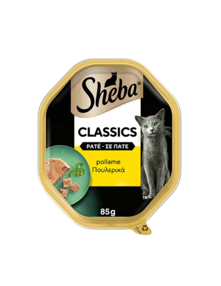 Sheba Patè Classic Con Tacchino gr 85. Alimento Per Gatti