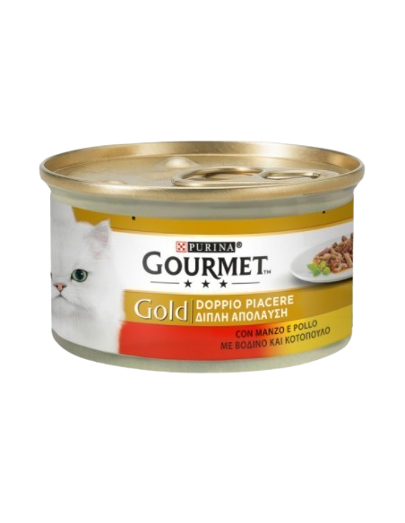 Gourmet Gold Manzo e Pollo gr 85. Alimento Per Gatti