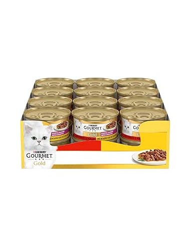 Gourmet Gold Manzo e Pollo gr 85. Alimento Per Gatti