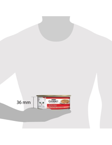 Gourmet Fettine Con Spinaci e Salmone gr 195. Cibo Umido Per Gatti