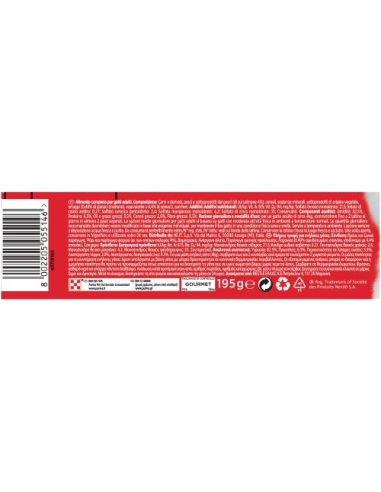 Gourmet Fettine Con Spinaci e Salmone gr 195. Cibo Umido Per Gatti