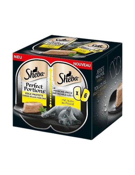 Sheba Perfect Portions Pollo  3x (2 x 37,5 gr.). Alimento Per Gatti