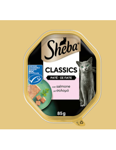 Sheba Con Salmone Patè Classic gr. 85. Cibo Umido Per Gatti 2