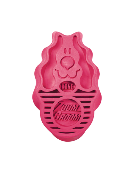 Kong Spazzola Zoom groom Raspberry Large . Toelettatura per cani