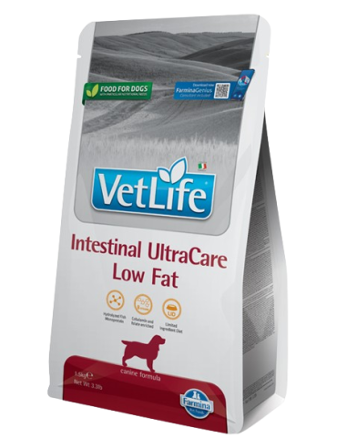 Vet Life Dog Intestinal  Ultra Care Low Fat Kg.1,5. Diete . Cibo secco per cani