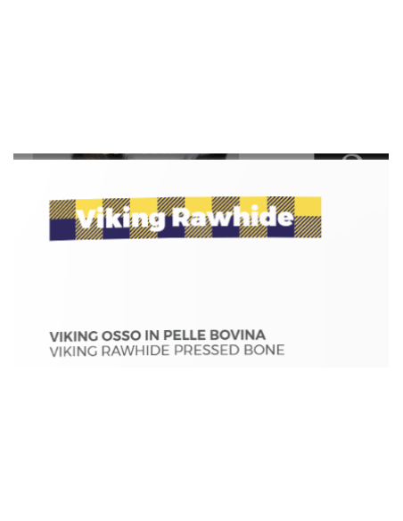 Viking Osso In Pelle Bovina 4 pezzi 120 GR 10 cm . Snack per cani