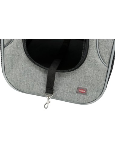 Savina Borsa Frontale Nera Grigia 10 kg . Trasporto per cucce