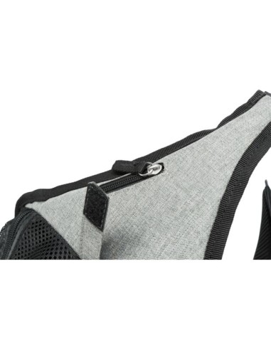 Savina Borsa Frontale Nera Grigia 10 kg . Trasporto per cucce