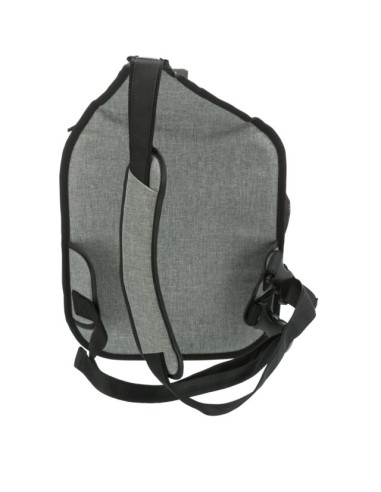 Savina Borsa Frontale Nera Grigia 10 kg . Trasporto per cucce