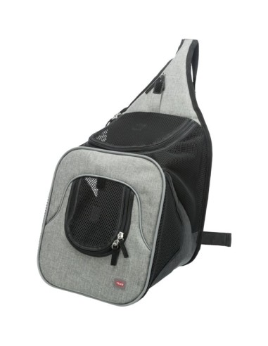 Savina Borsa Frontale Nera Grigia 10 kg . Trasporto per cucce
