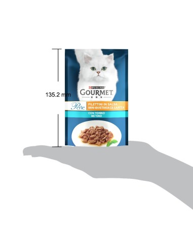 Gourmet Perle Filetti con Tonno gr 85. Cibo Umido per Gatti