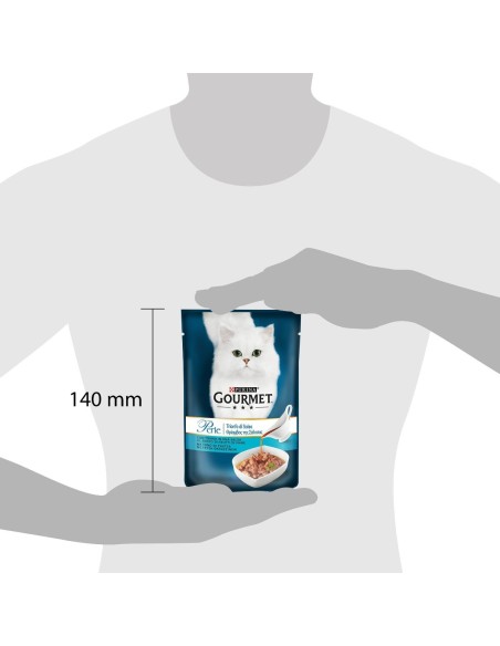 Gourmet Perle Trionfo Di salsa Con Tonno gr 85. Cibo Umido per gatti