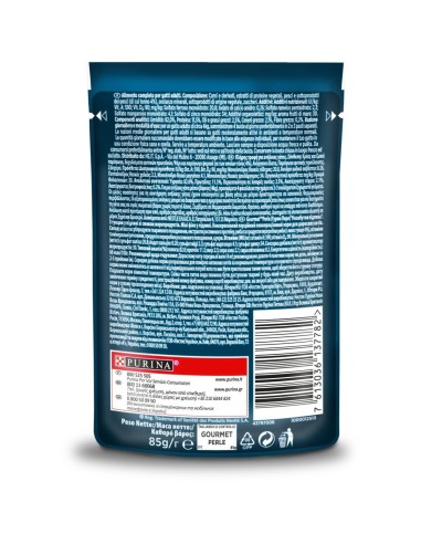 Gourmet Perle Trionfo Di salsa Con Tonno gr 85. Cibo Umido per gatti