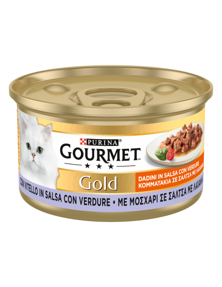 Gourmet Gold Dadini In Salsa Con Vitello gr 85. Mangime  Per Gatti