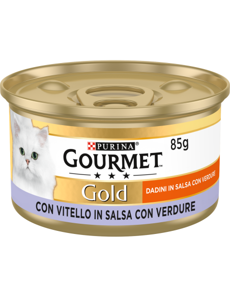 Gourmet Gold Dadini In Salsa Con Vitello gr 85. Mangime  Per Gatti