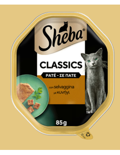 Sheba Con Selvaggina patè classic gr 85. Cibo Umido Per Gatti
