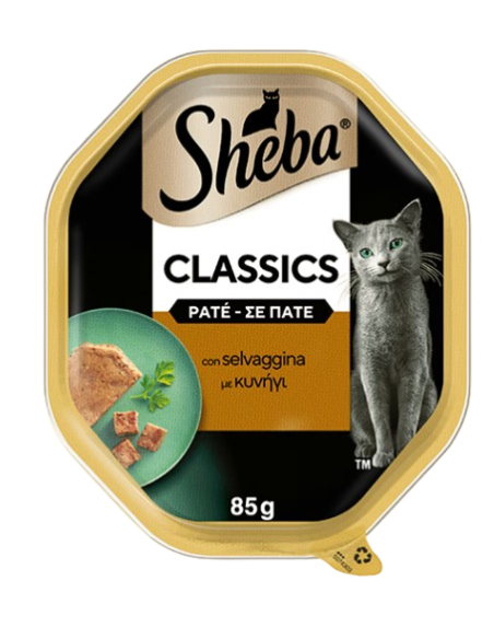 Sheba Con Selvaggina patè classic gr 85. Cibo Umido Per Gatti