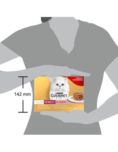 Gourmet Gold Multipack Intrecci 24 lattine gr 85. Mangime Per Gatti