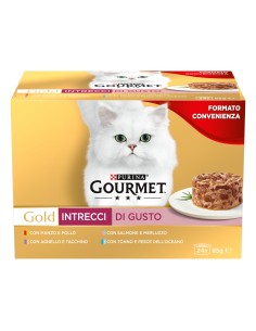 Gourmet Gold Multipack Intrecci 24 lattine gr 85. Mangime Per Gatti 2