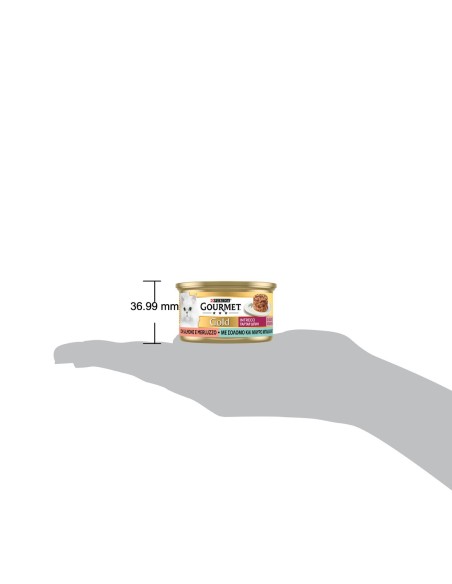 Purina Gourmet Gold Intrecci Di Gusto Salmone e Merluzzo gr 85. Alimento Per Gatti