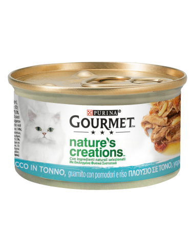Gourmet Nature's Creations Tonno Pomodori e Riso gr 85 . Cibo Umido Per Gatti