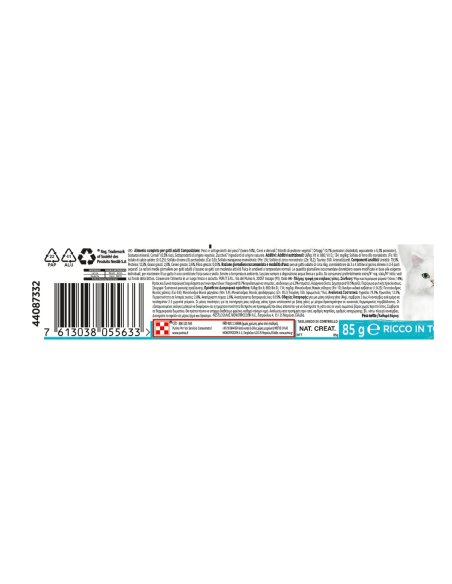 Gourmet Nature's Creations Tonno Pomodori e Riso gr 85 . Cibo Umido Per Gatti