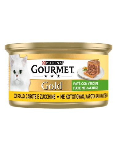 Purina Gourmet Gold Pollo Carote e Zucchine gr 85. Alimento Per Gatti