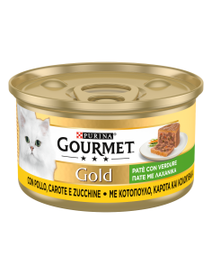 Purina Gourmet Gold Pollo Carote e Zucchine gr 85. Alimento Per Gatti