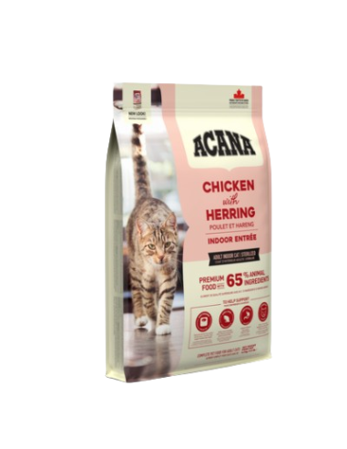 Acana Cat Indoor Entree Sterilizzato gr 340. Cibo Secco Per Gatti