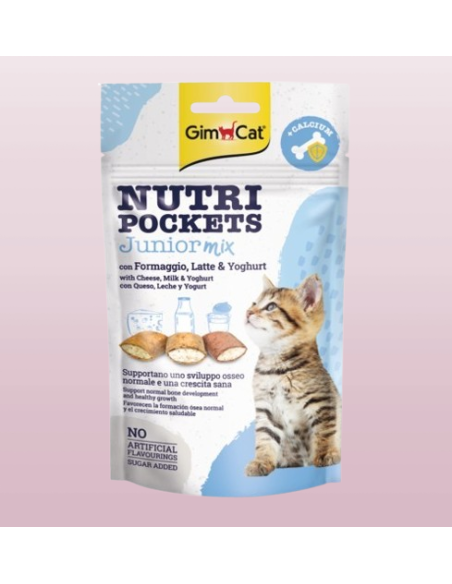 GimCat Nutri Pockets Junior Mix 60g - Snack Per Gatti