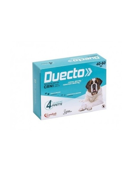Duecto Spot- On Per Cani 40-60 kg 4 pipette . Antiparassitari per cani