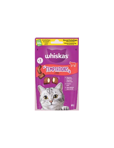 Whiskas Temptation gr 60. Snack per gatti .