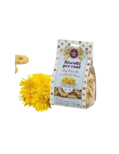 Biscotti La Dolce Vita Gusto Tarassaco gr 300. Snack per cani.