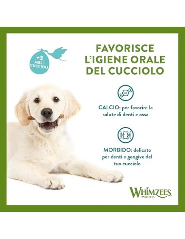 Busta Stix Puppy misura medium Large 14 pezzi .  WHIMZEES.Puppy.