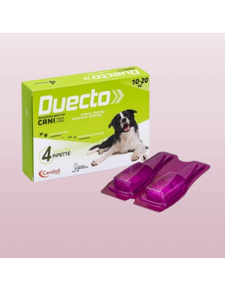 Duecto Spot On Cani 10-20 Kg 4 pipette . Antiparassitario per cani