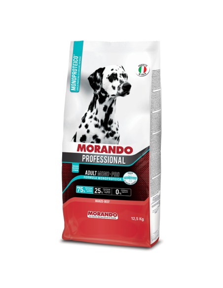 MORANDO Monoproteico Manzo kg.12,5. Crocchette per cani.