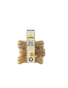 Viking Osso In pelle Bovina  3 PZ 180 GR 12,5 Cm. Snack per cani