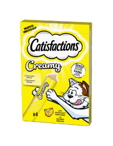 catisfaction Creamy Formaggio 4 x10 gr. Snack per gatti