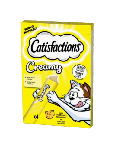 catisfaction Creamy Formaggio 4 x10 gr. Snack per gatti