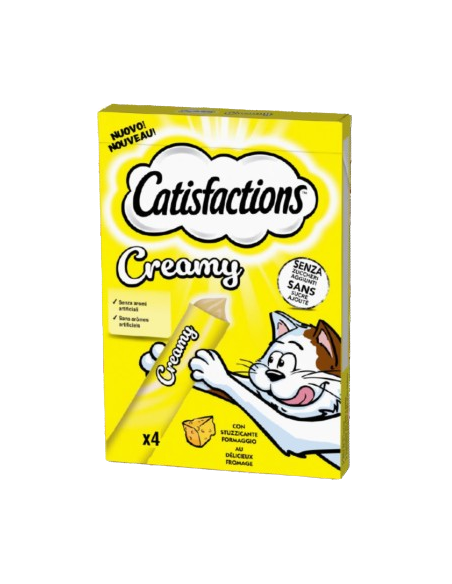 catisfaction Creamy Formaggio 4 x10 gr. Snack per gatti