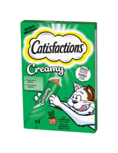 Catisfaction Creamy Erba Gatta 4x10 gr. Snack per gatti 2