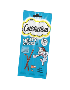 Catisfactions Meaty Sticks Salmone 6x5 gr. Snack per gatti .