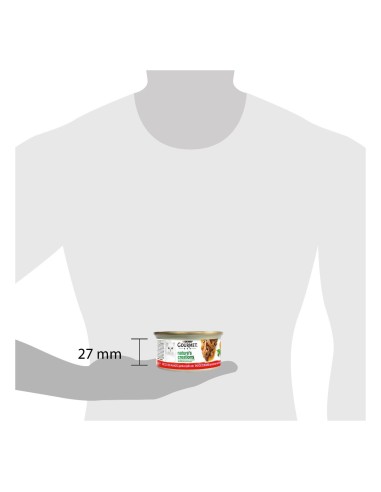 Gourmet Nature's Creation Manzo con piselli e carote 85 gr. Alimento completo per gatti adulti.