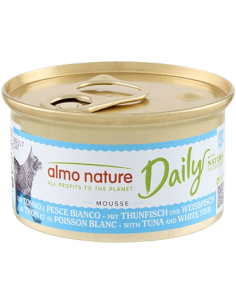 Almo Daily Menu Mousse con Tonno e Merluzzo (pesce bianco ) gr85. Cibo Umido Per Gatti . 2