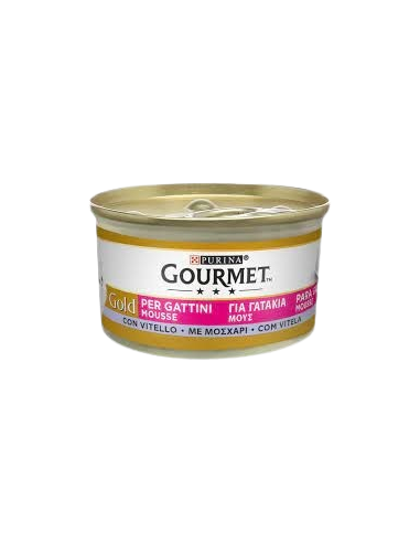 Gourmet Gold Gattini Mousse Vitello gr 85. Mangime Per Gattini